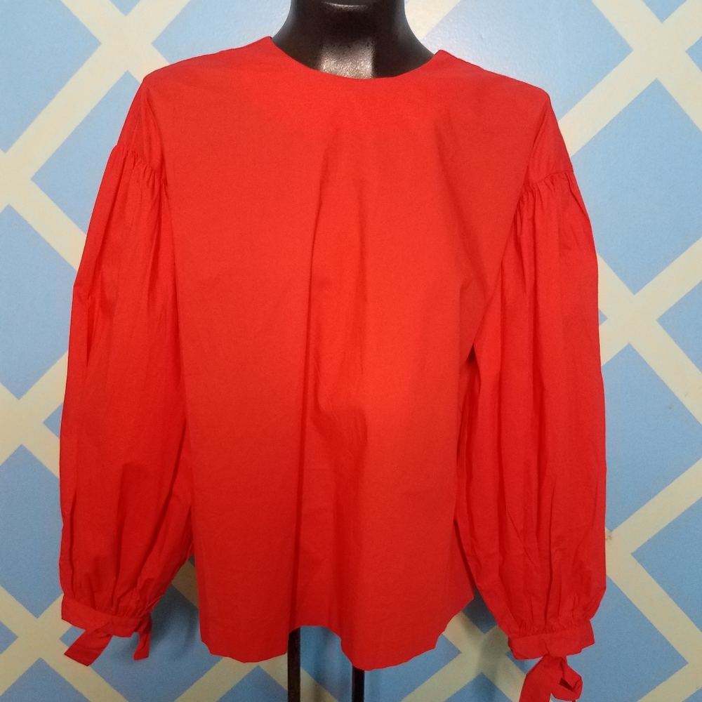 Grey Lab Open Back Oversized Long Sleeve Shirt